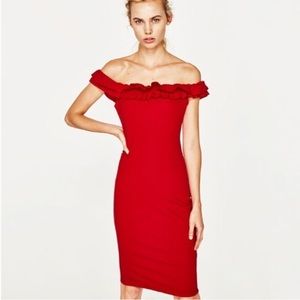 Zara off shoulder dress